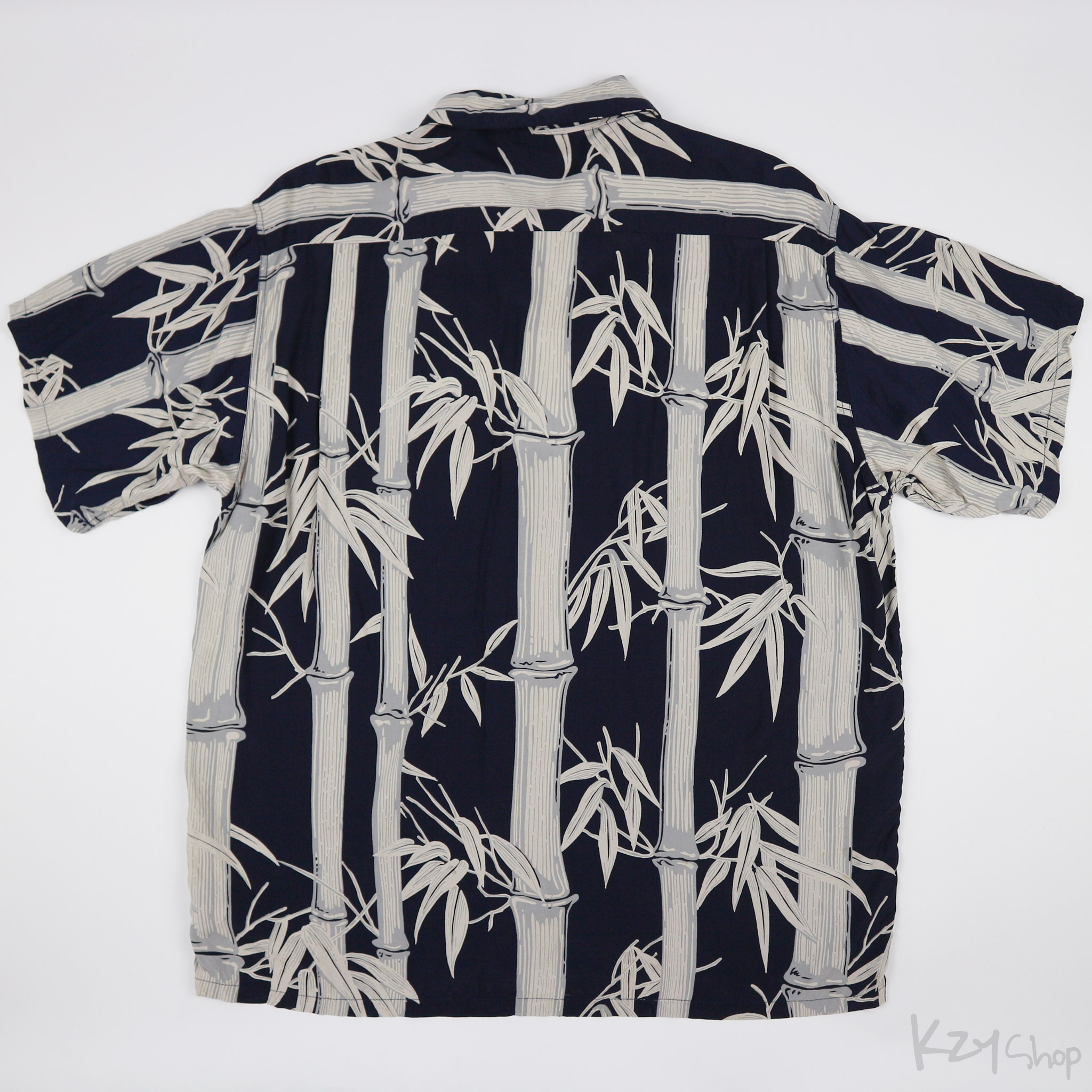 เสื้อฮาวายลายญี่ปุ่น Sun Surf - BAMBOO (NAVY)