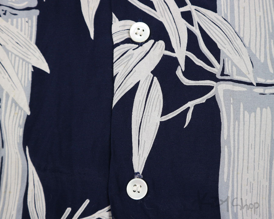เสื้อฮาวายลายญี่ปุ่น Sun Surf - BAMBOO (NAVY)