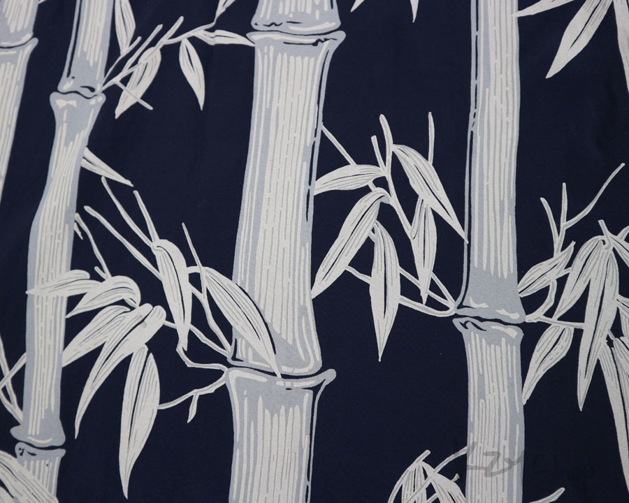 เสื้อฮาวายลายญี่ปุ่น Sun Surf - BAMBOO (NAVY)