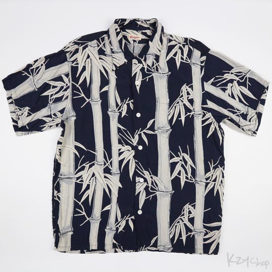 เสื้อฮาวายลายญี่ปุ่น Sun Surf - BAMBOO (NAVY)