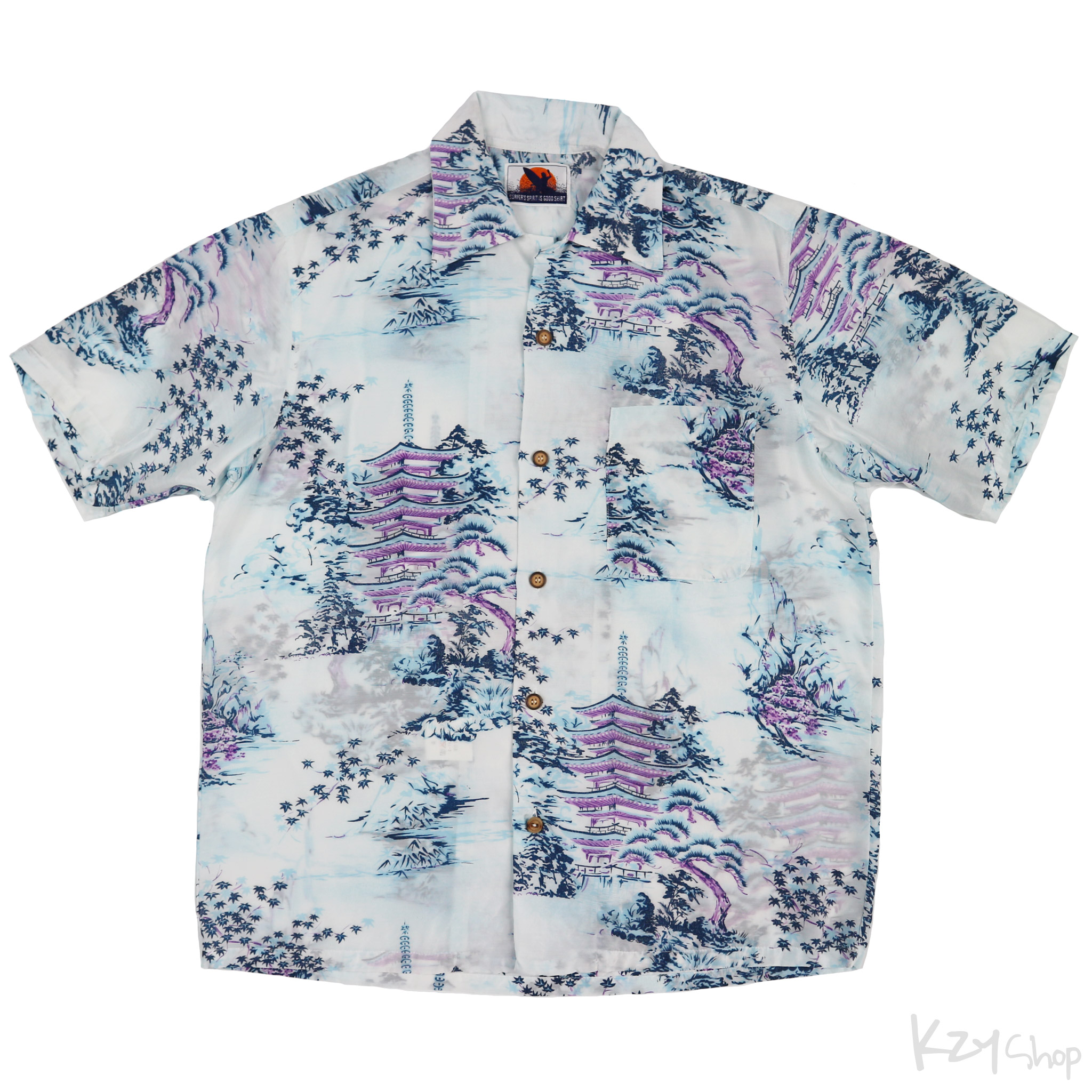 เสื้อฮาวายลายญี่ปุ่น VOX - SURFER'S SPIRIT IS GOOD SHIRT