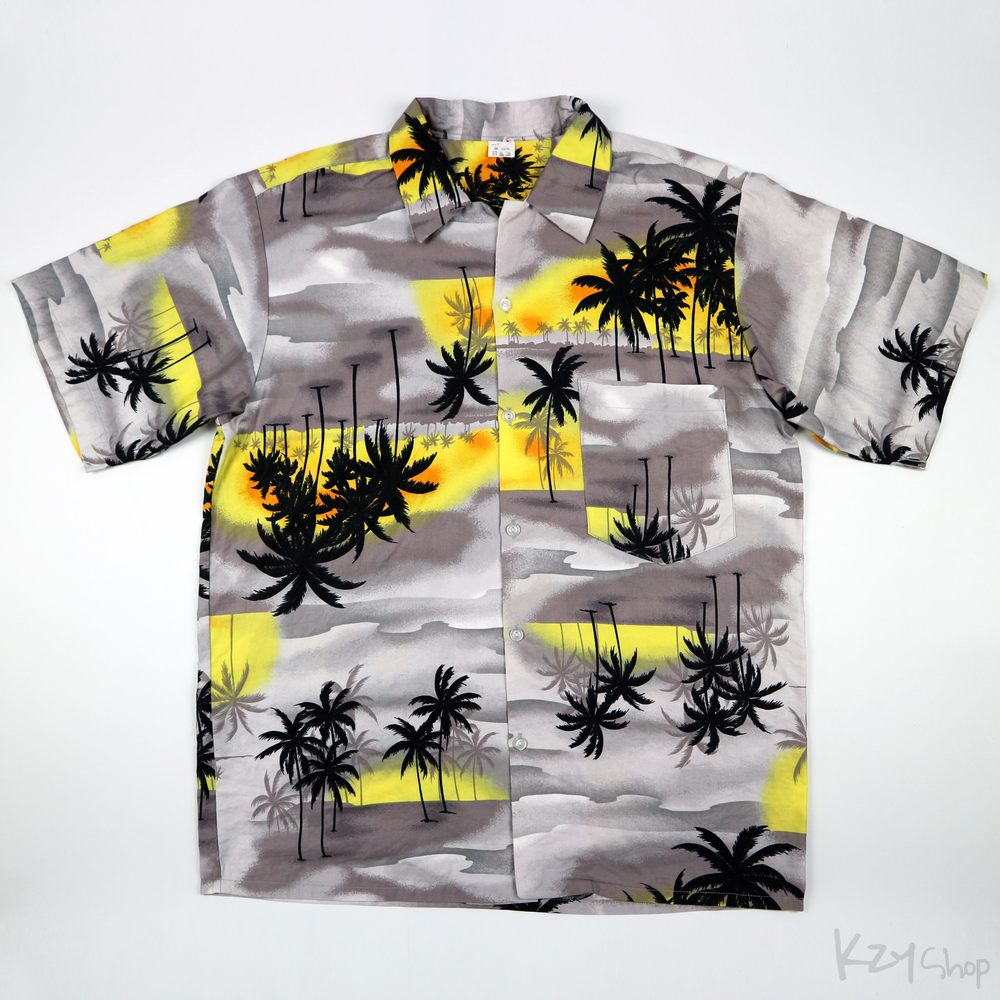 เสื้อฮาวาย ลาย ต้นมะพร้าว