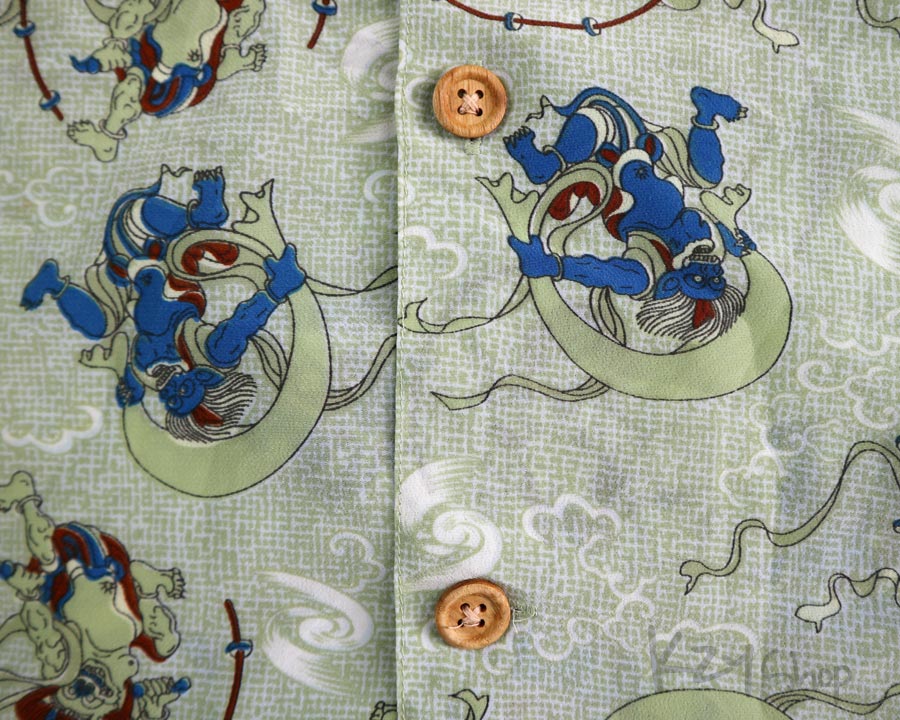 เสื้อฮาวายลายญี่ปุ่น Stevenson - Fujin Raijin