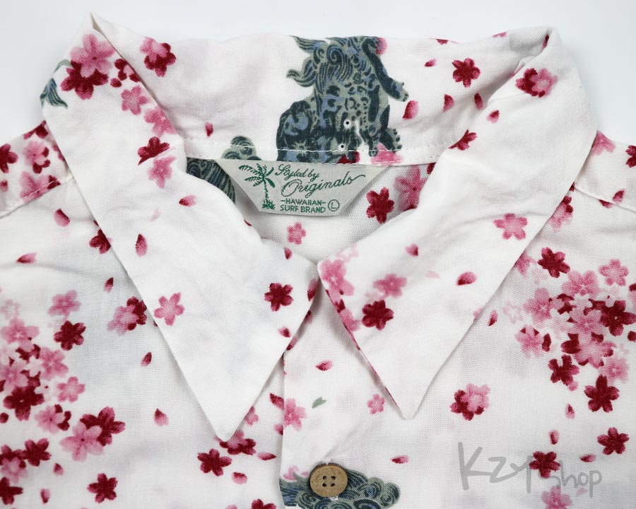  เสื้อฮาวายลายญี่ปุ่น Styled by Originals ลาย สิงห์กับดอกซากุระ