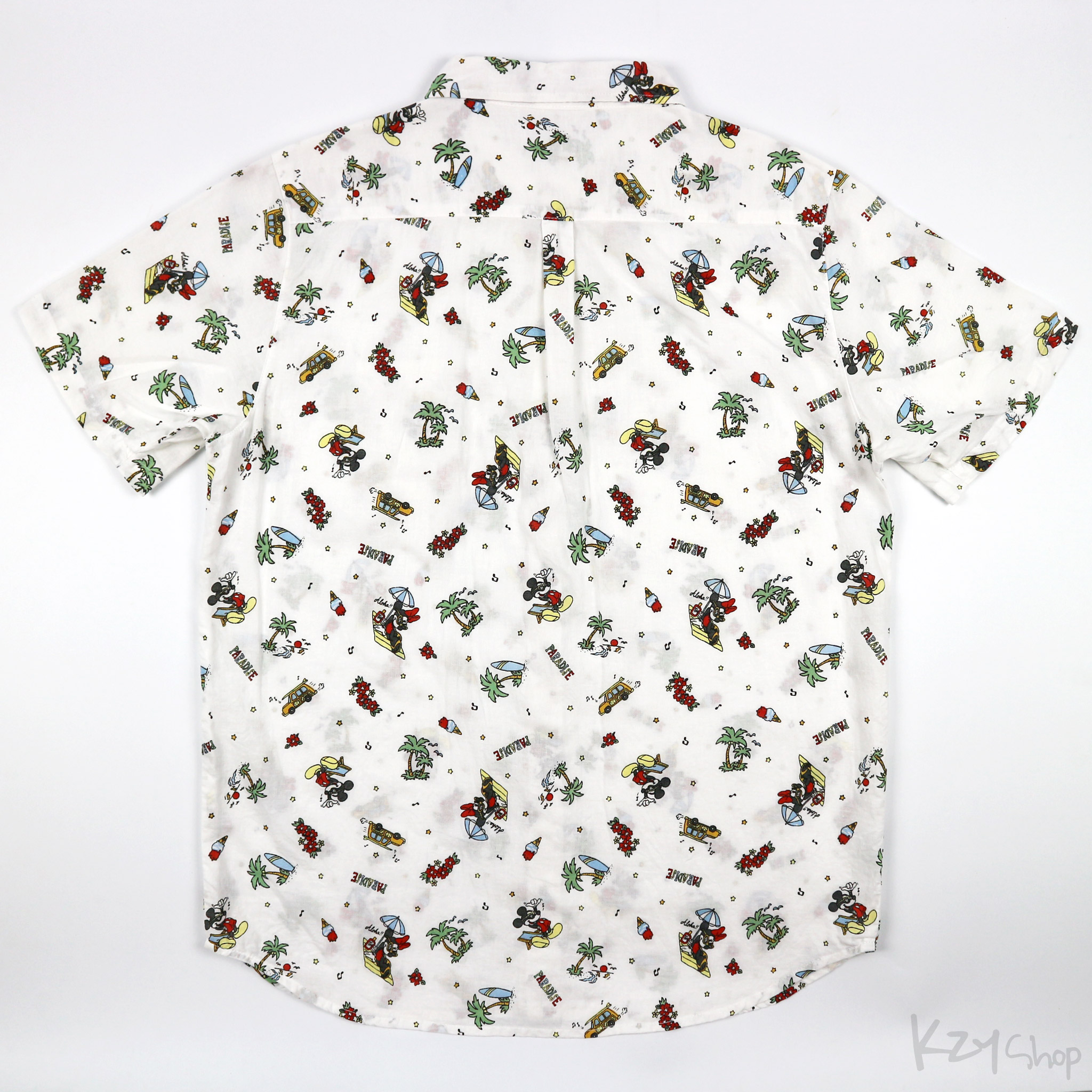 เสื้อฮาวาย Disney ลาย Mickey & Minnie Mouse PARADISE