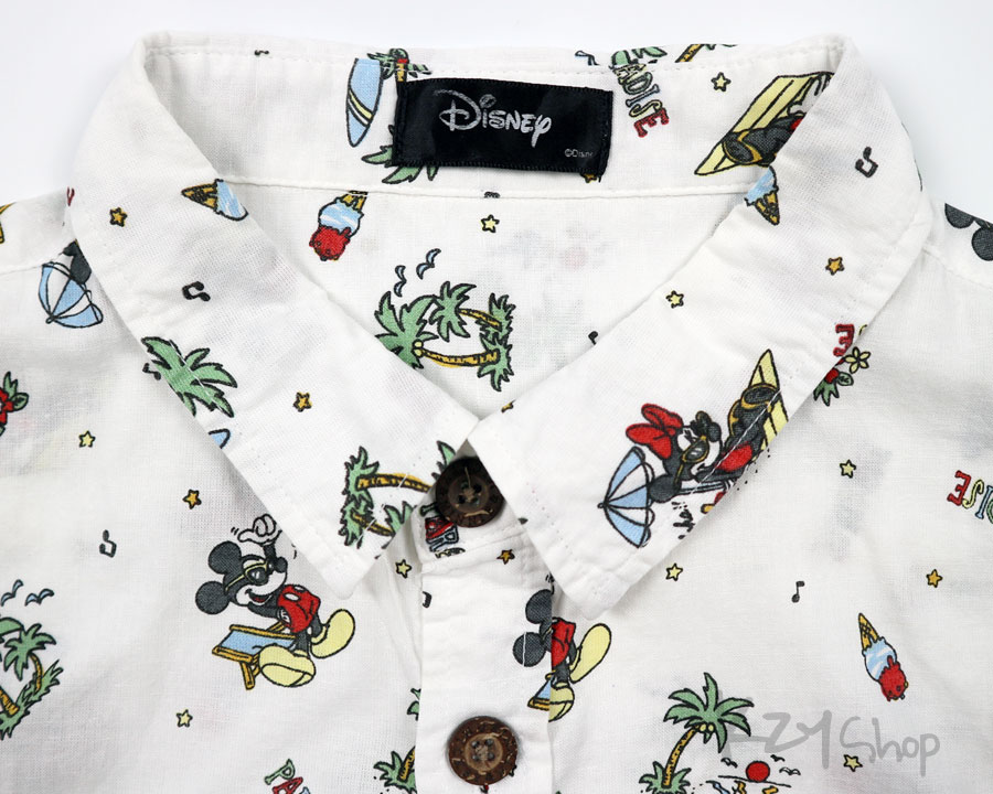 เสื้อฮาวาย Disney ลาย Mickey & Minnie Mouse PARADISE