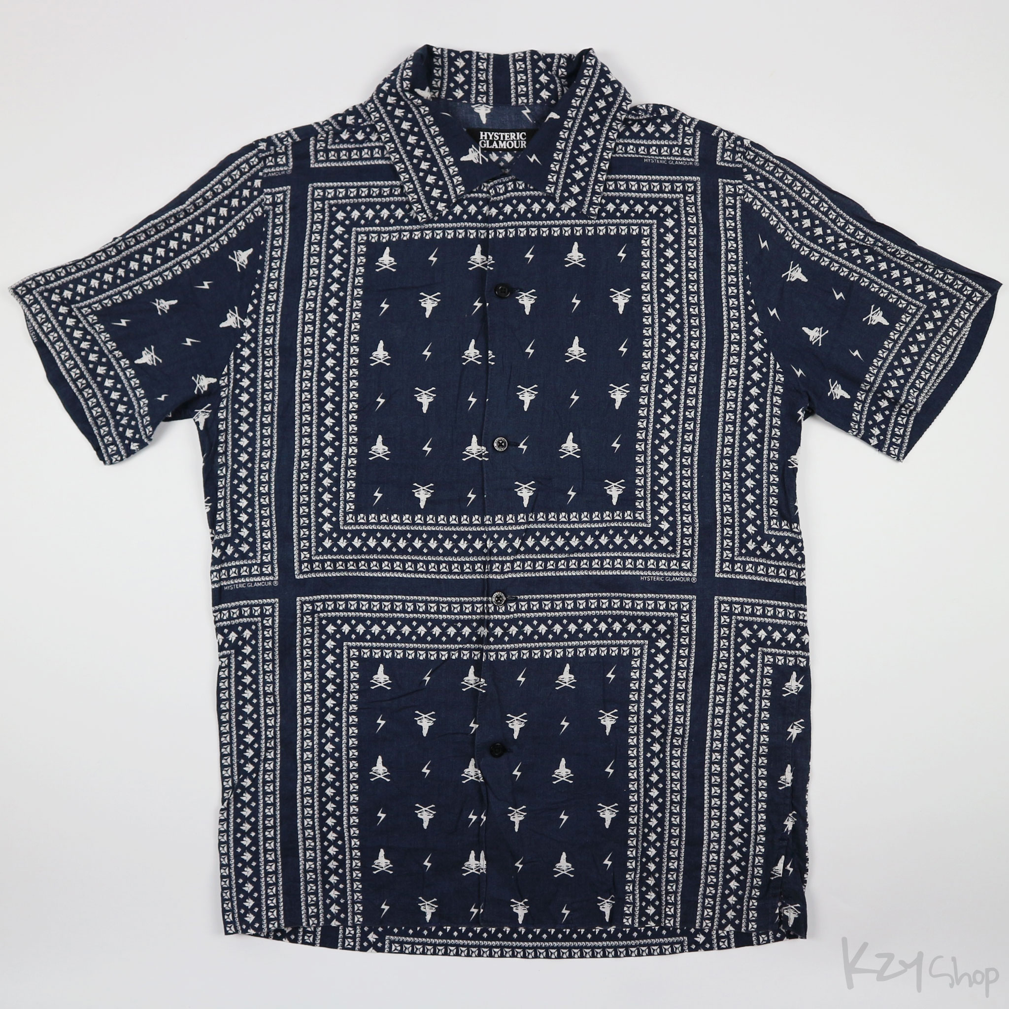 เสื้อฮาวาย HYSTERIC GLAMOUR - WOMAN ON SKULL