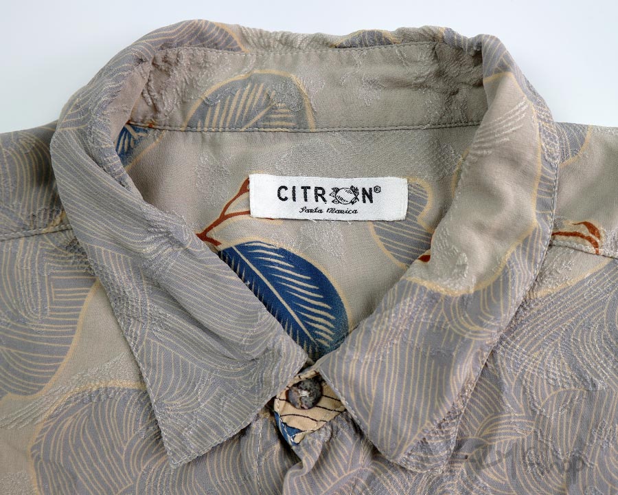 เสื้อฮาวายลายญี่ปุ่น CITRON Santa Monica ลาย นกกระเรียน