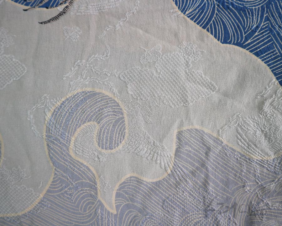 เสื้อฮาวายลายญี่ปุ่น CITRON Santa Monica ลาย นกกระเรียน