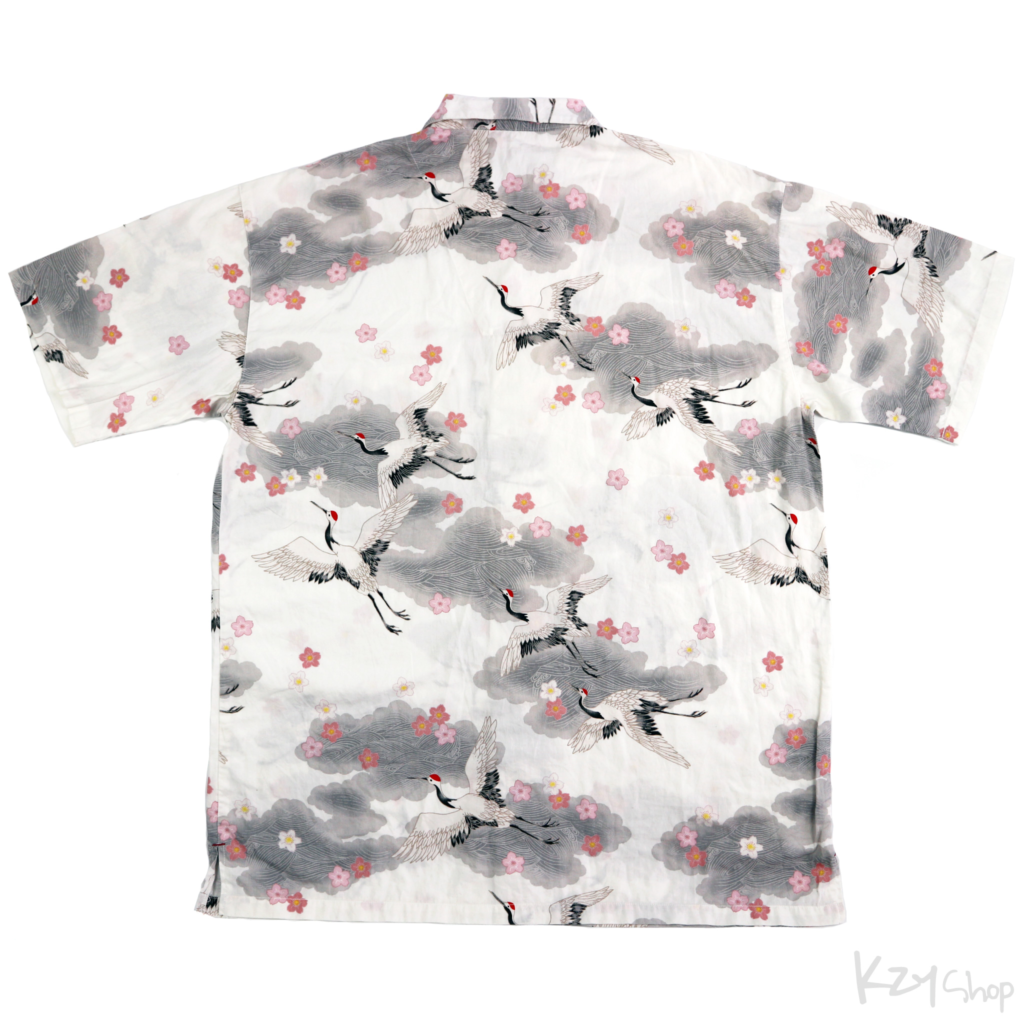 เสื้อฮาวายลายญี่ปุ่น EDWIN - CRANES & Sakura