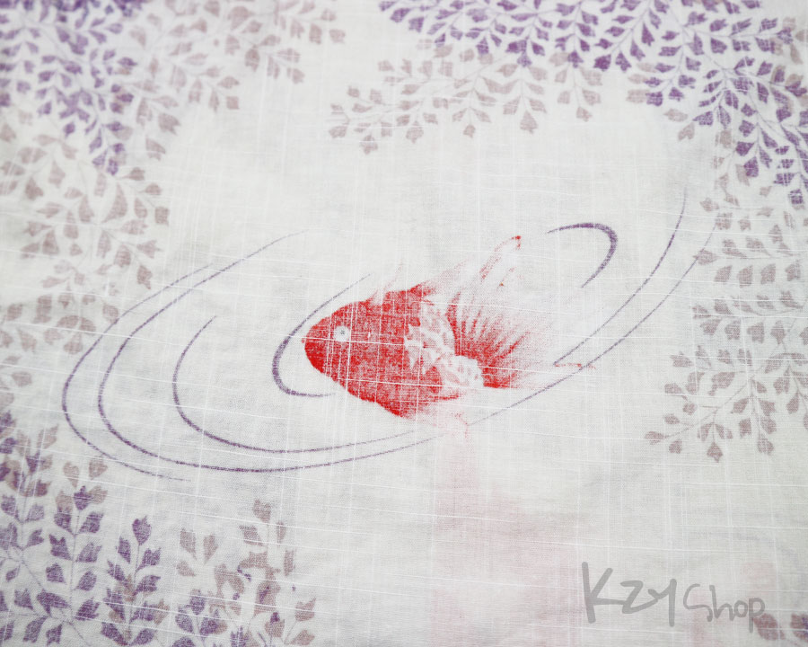 เสื้อฮาวายลายญี่ปุ่น Honolulu taste of Hawaiian ลาย ปลาทอง