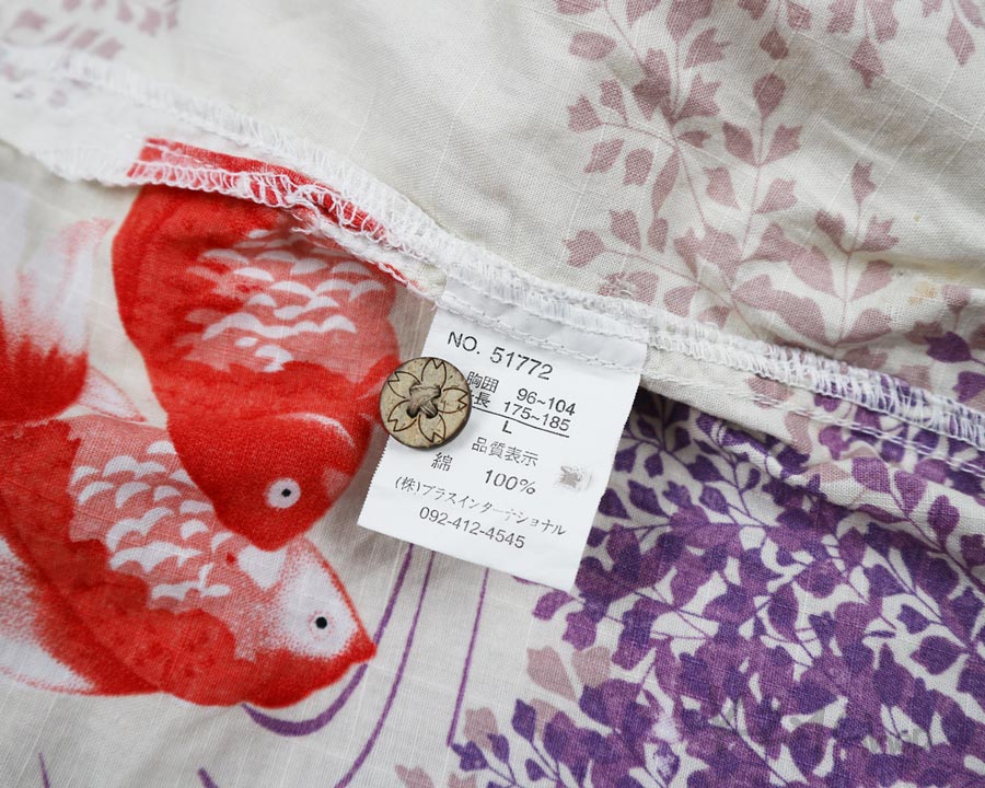 เสื้อฮาวายลายญี่ปุ่น Honolulu taste of Hawaiian ลาย ปลาทอง