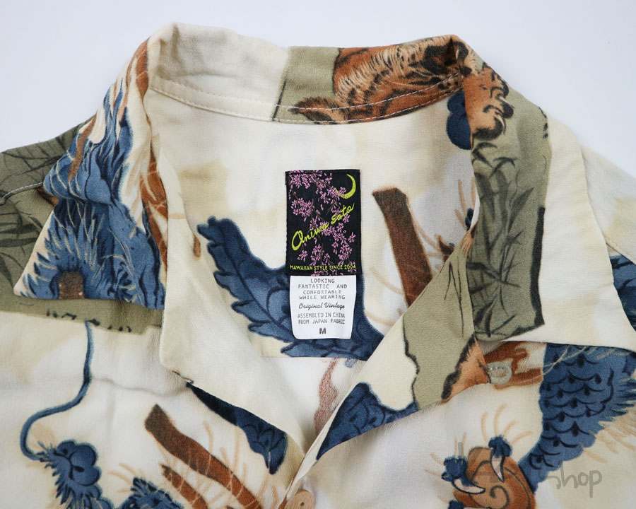เสื้อฮาวายลายญี่ปุ่น Oniwa soto ลาย Tiger & Dragon
