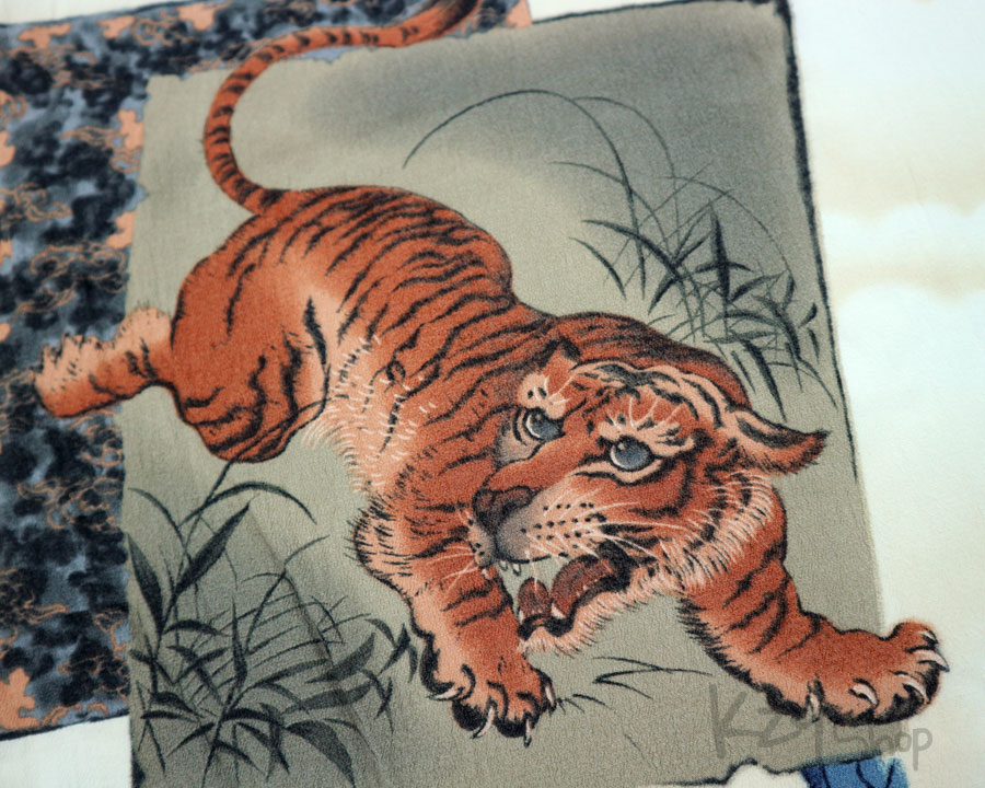 เสื้อฮาวายลายญี่ปุ่น Oniwa soto ลาย Tiger & Dragon