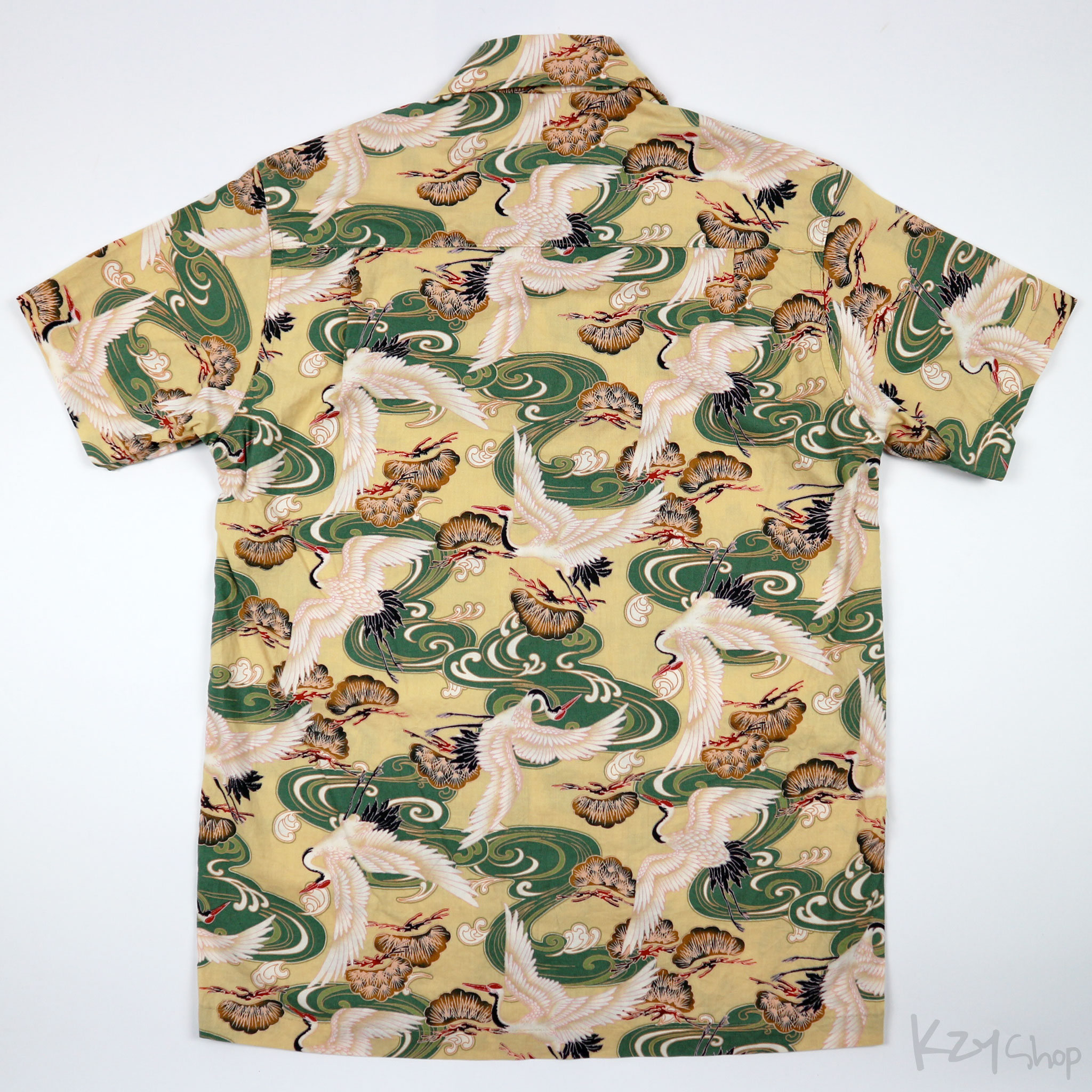  เสื้อฮาวายลายญี่ปุ่น ลาย นกกระเรียน