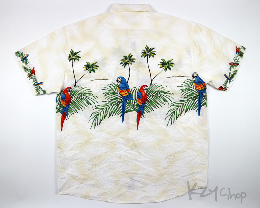 เสื้อฮาวาย LOWES ลาย นกแก้ว