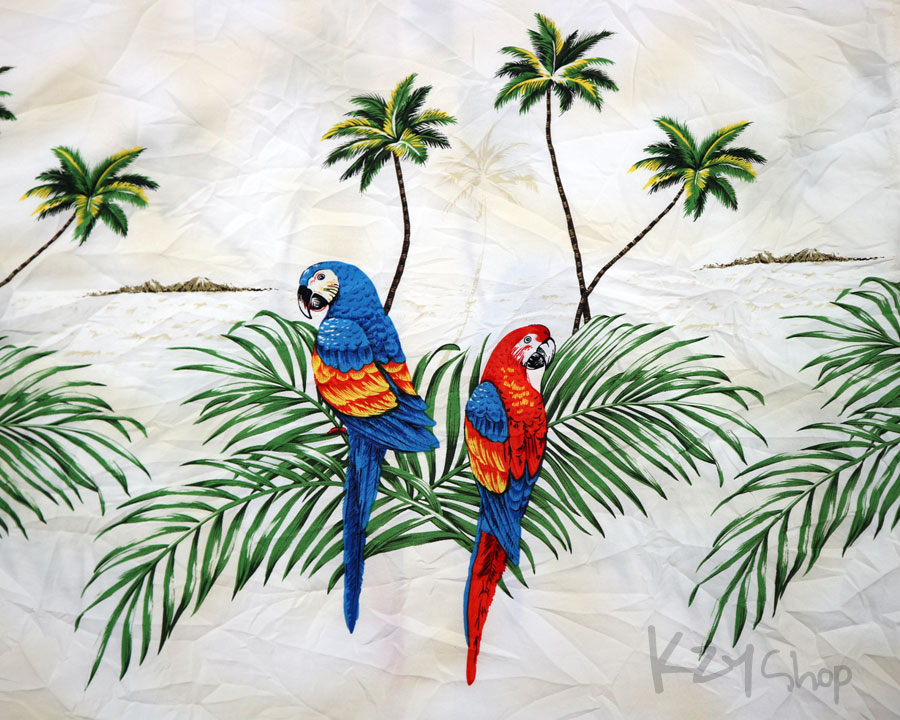 เสื้อฮาวาย LOWES ลาย นกแก้ว