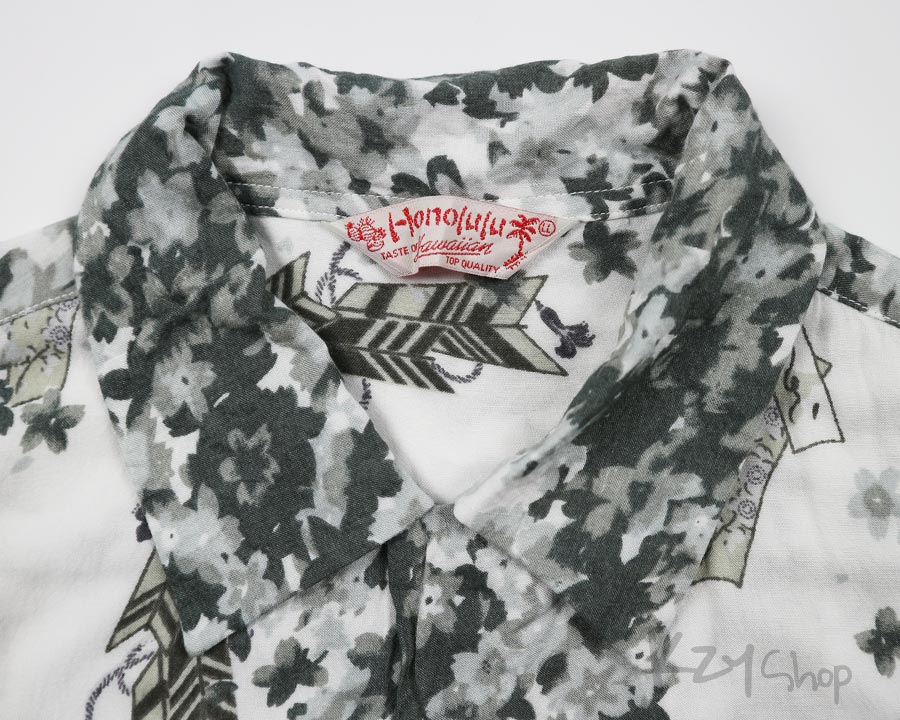 เสื้อฮาวายลายญี่ปุ่น Honolulu taste of Hawaiian ลาย ลาย ริบบิ้น ดอกซากุระ