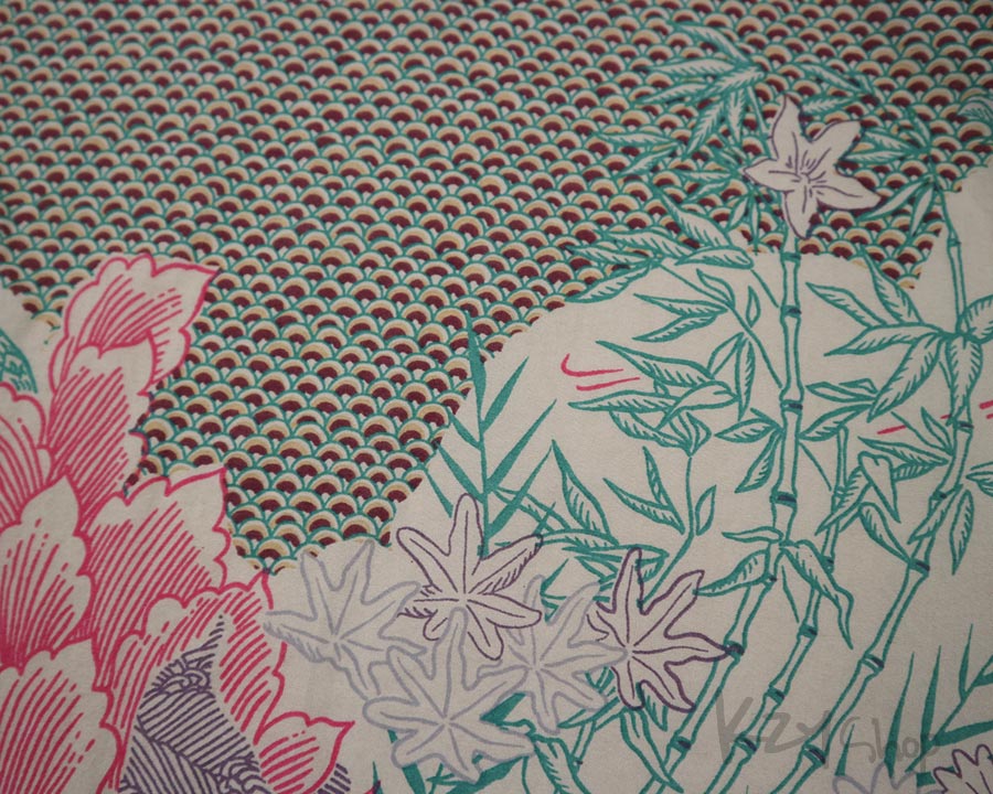 เสื้อฮาวายลายญี่ปุ่น REPLAY ลาย มังกร ดอกไม้ ต้นไผ่