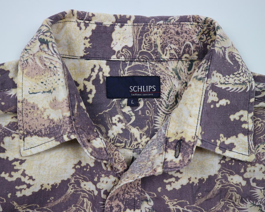 เสื้อฮาวายลายญี่ปุ่น SCHLIPS ลาย มังกร