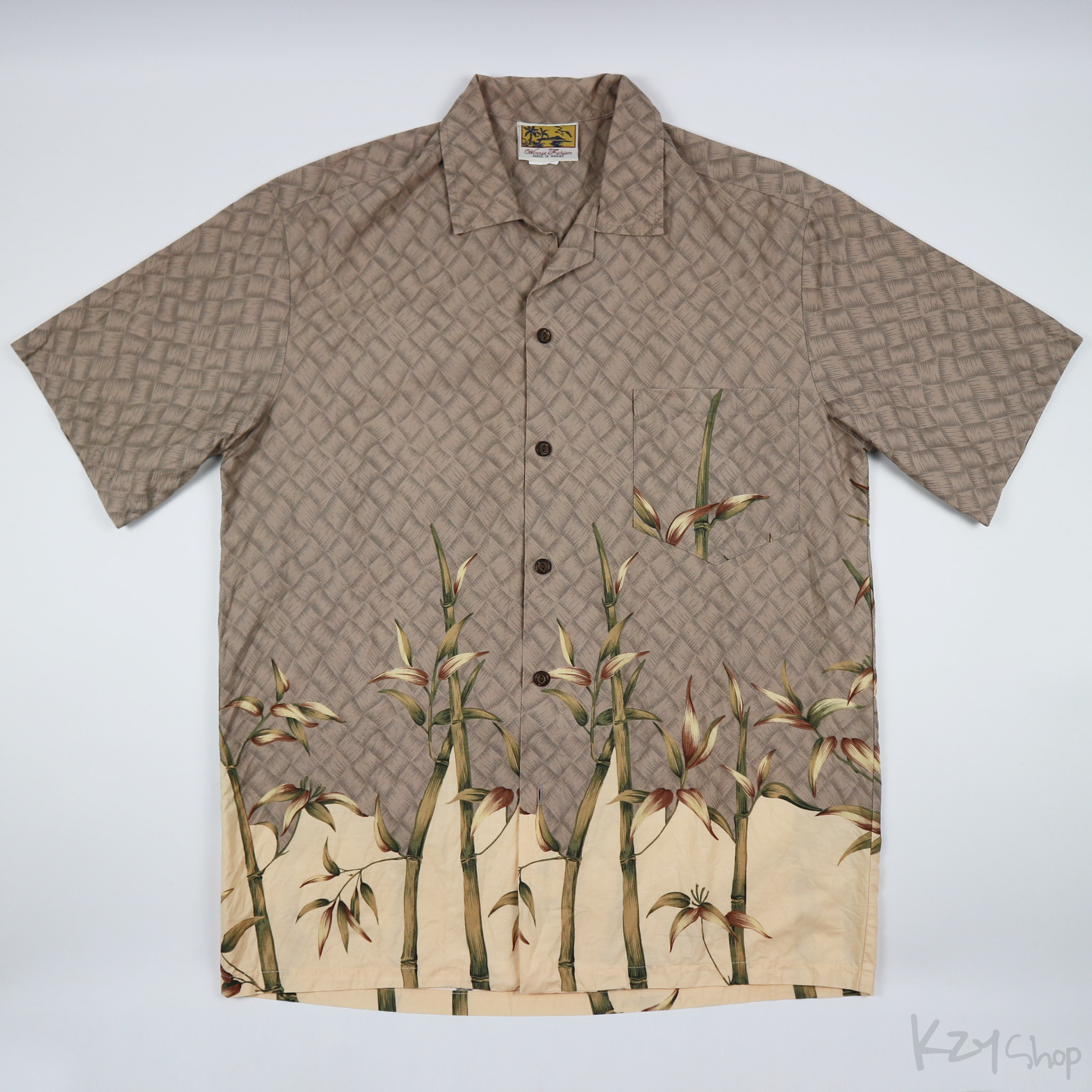 เสื้อฮาวาย Winnie Fashion ลาย ต้นไผ่