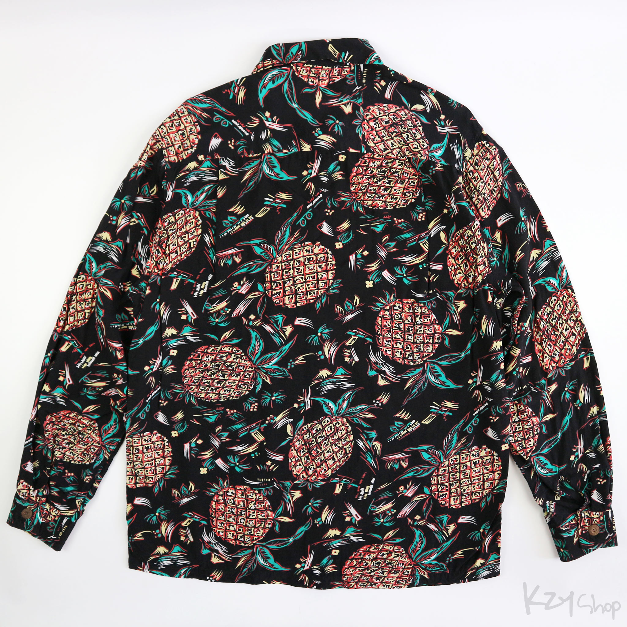 เสื้อฮาวายแขนยาว KAMEHAMEHA - PINEAPPLES