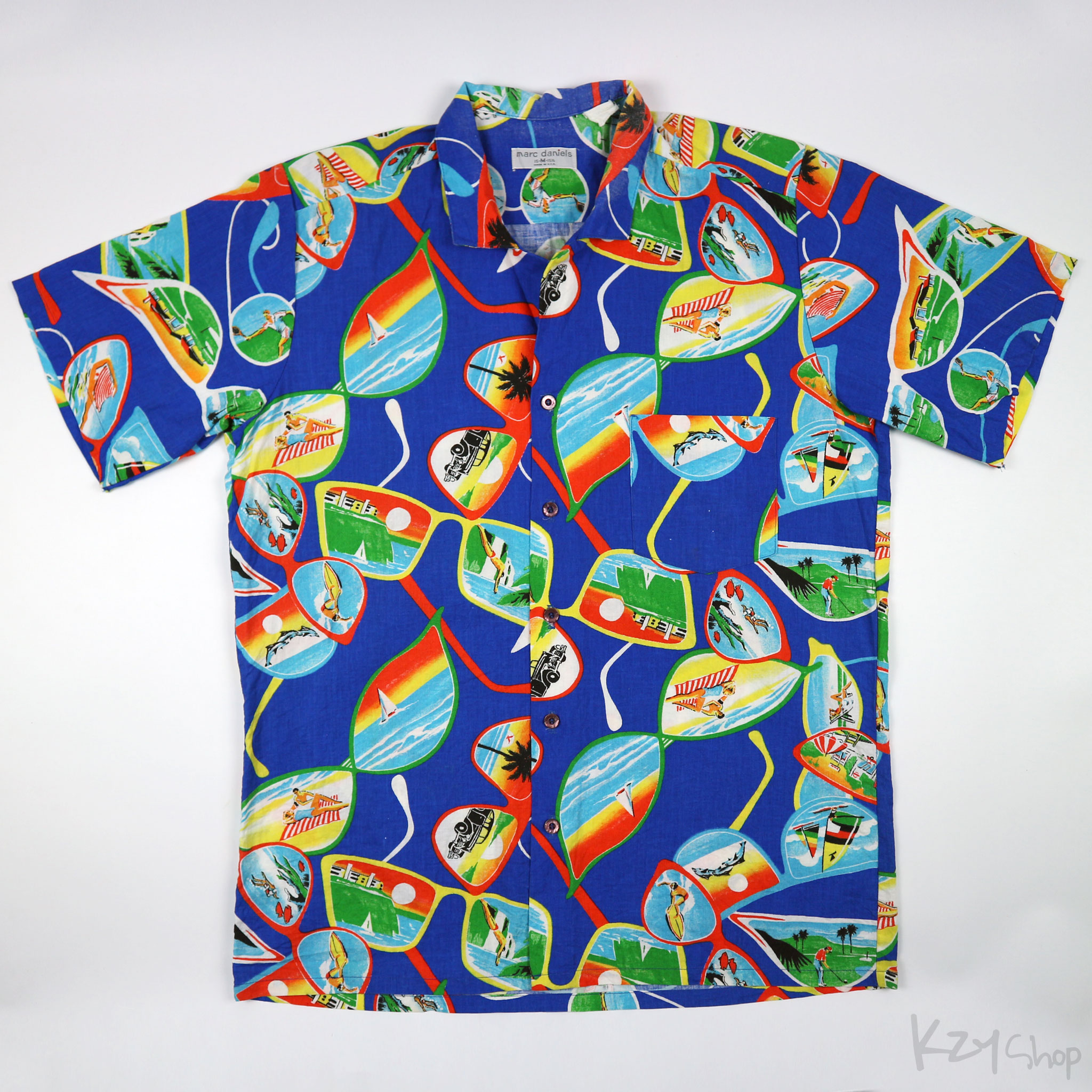 เสื้อฮาวาย marc daniels ลาย แว่นกันแดด