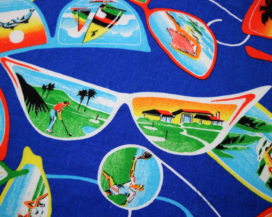 เสื้อฮาวาย marc daniels ลาย แว่นกันแดด