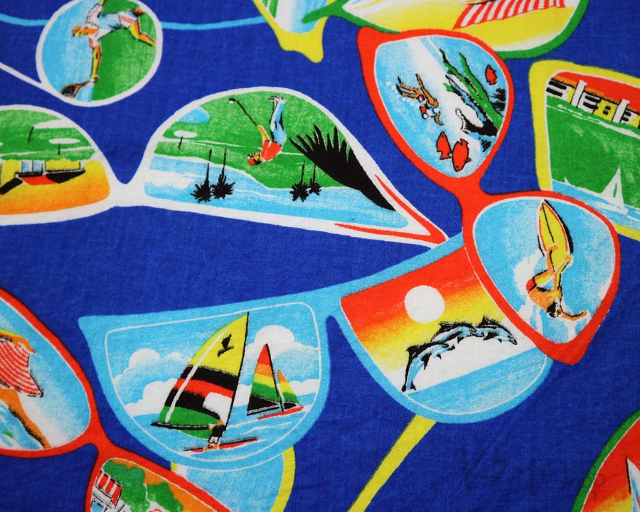 เสื้อฮาวาย marc daniels ลาย แว่นกันแดด