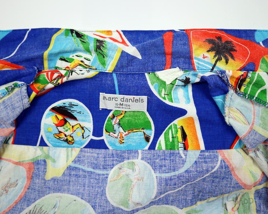 เสื้อฮาวาย marc daniels ลาย แว่นกันแดด