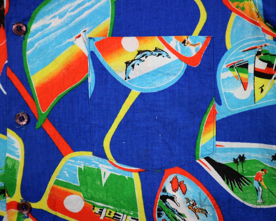 เสื้อฮาวาย marc daniels ลาย แว่นกันแดด