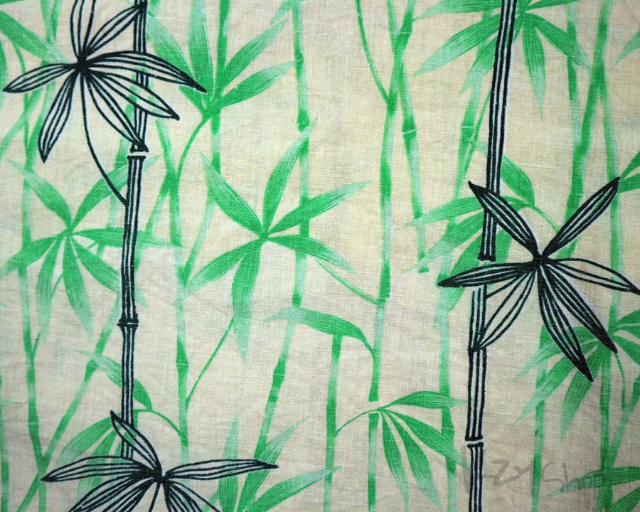 เสื้อฮาวายลายญี่ปุ่น Island HEMP Wear - Yellow Bamboo