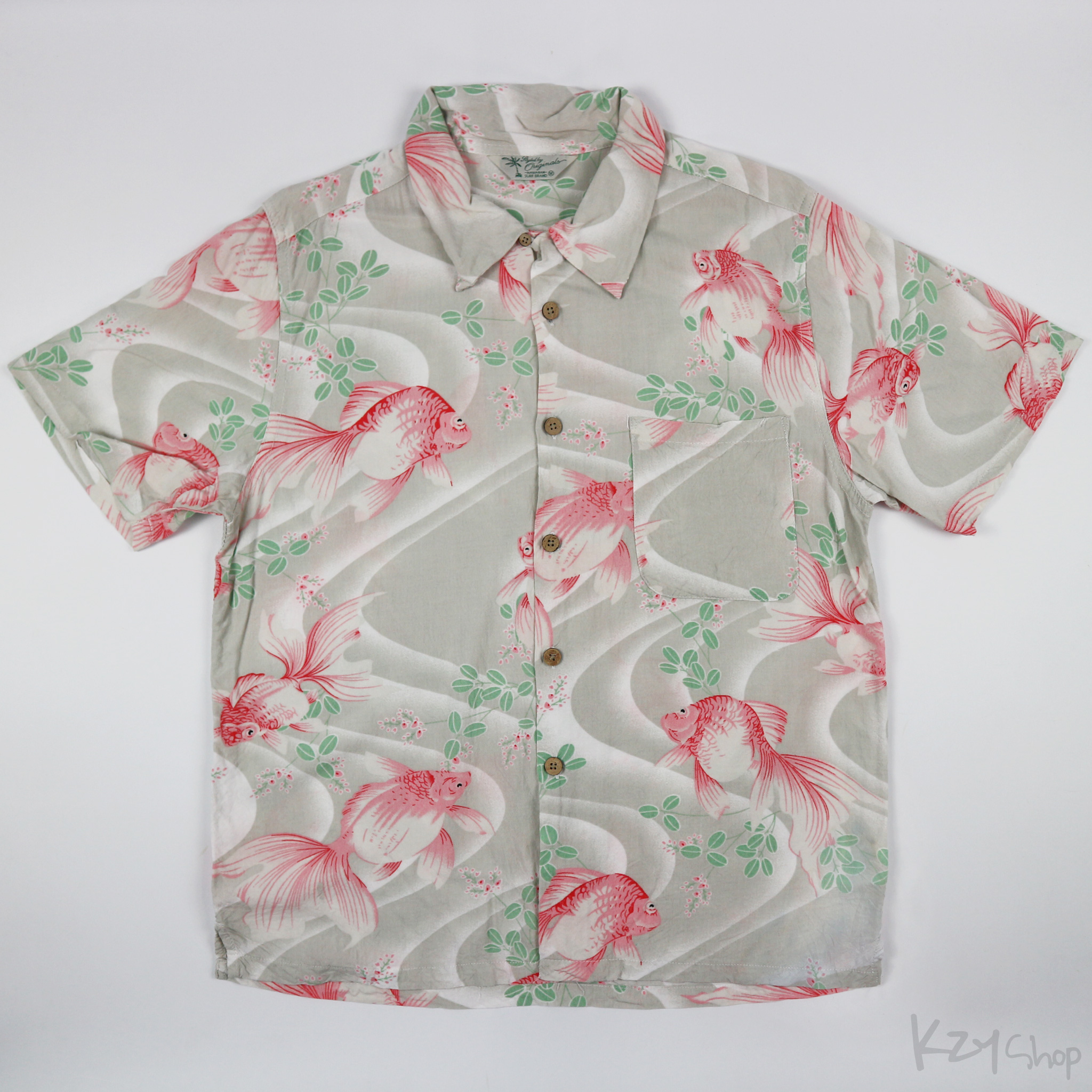 เสื้อฮาวายลายญี่ปุ่น Styled by Originals ลาย ปลาทอง