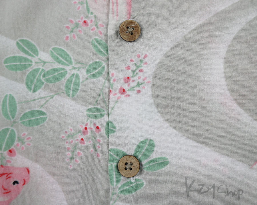 เสื้อฮาวายลายญี่ปุ่น Styled by Originals ลาย ปลาทอง