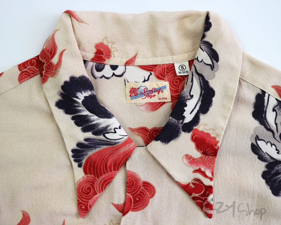 เสื้อฮาวายลายญี่ปุ่น Sun Surf - KARAJISHI BOTAN