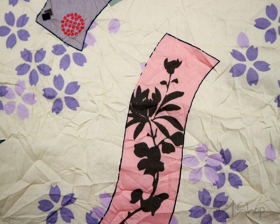 เสื้อฮาวายลายญี่ปุ่น AMORE PURO ลาย ริบบิ้น ดอกซากุระ