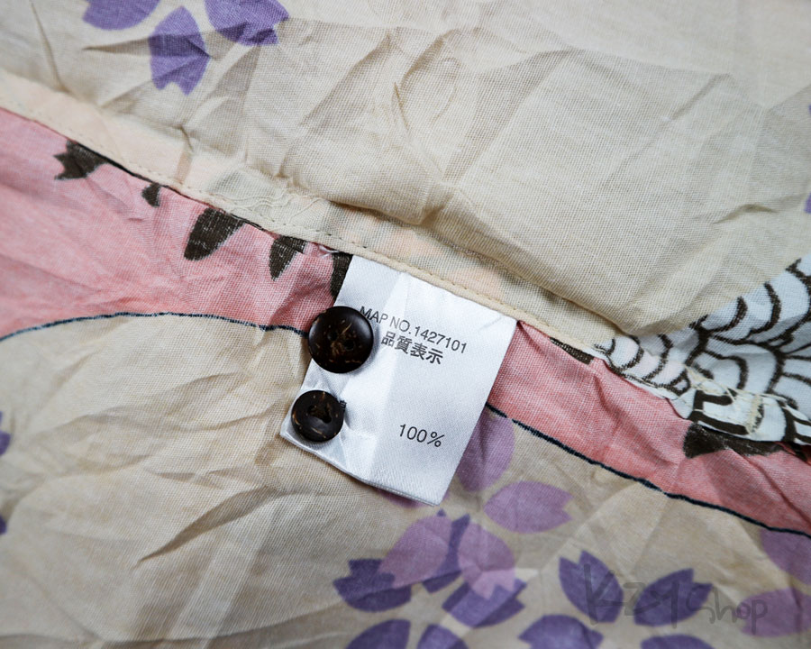 เสื้อฮาวายลายญี่ปุ่น AMORE PURO ลาย ริบบิ้น ดอกซากุระ