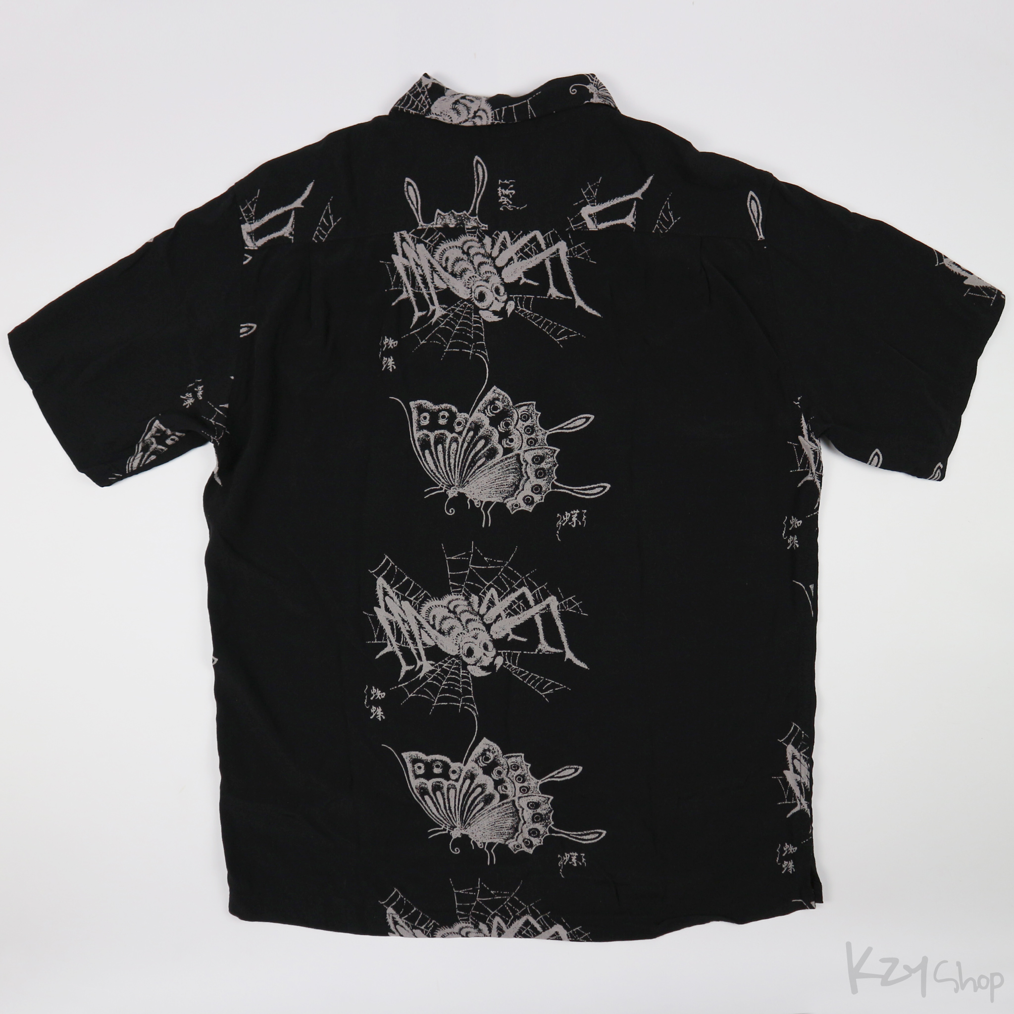 เสื้อฮาวายลายญี่ปุ่น Native Hawaiian - SPIDER & BUTTERFLY