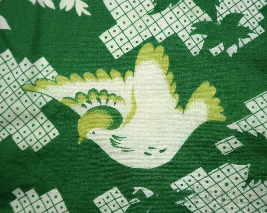 เสื้อฮาวายลายญี่ปุ่น KENZO ลาย นก