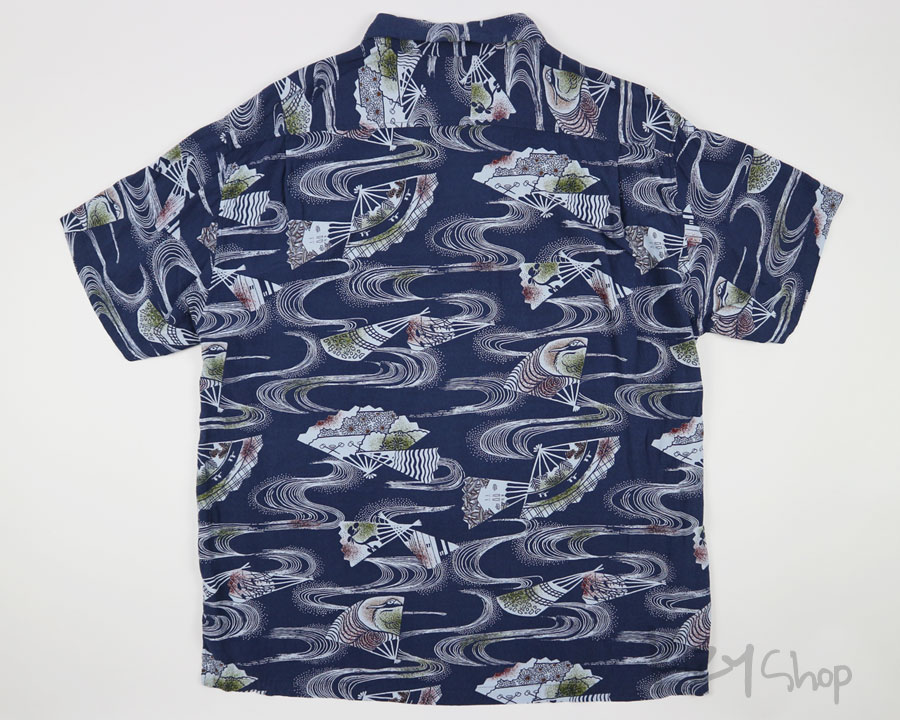 เสื้อฮาวายลายญี่ปุ่น Kearney House ลาย พัดกับสายน้ำ