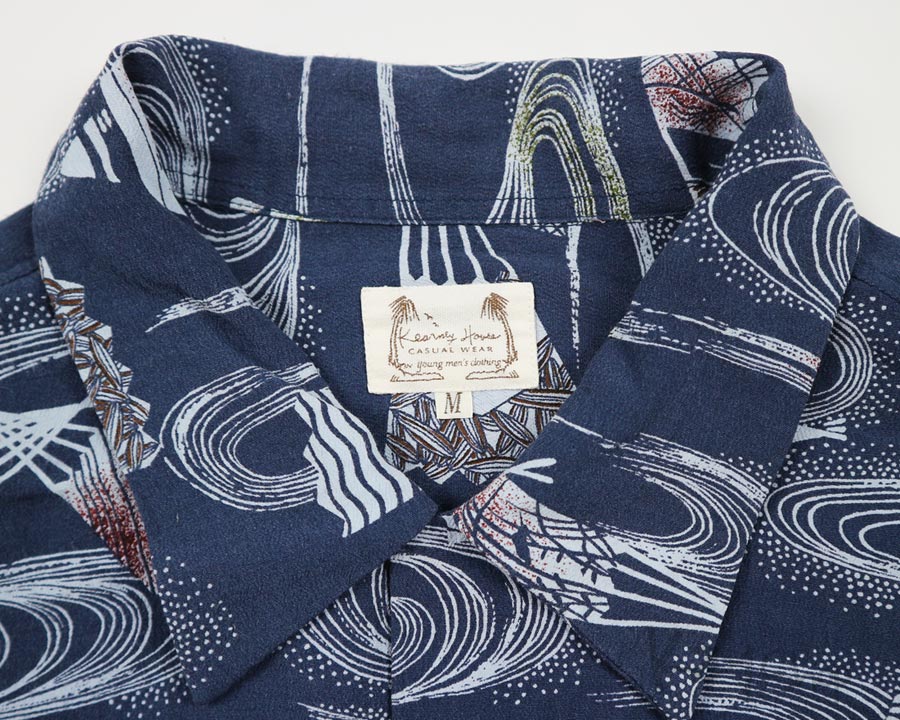  เสื้อฮาวายลายญี่ปุ่น Kearney House ลาย พัดกับสายน้ำ
