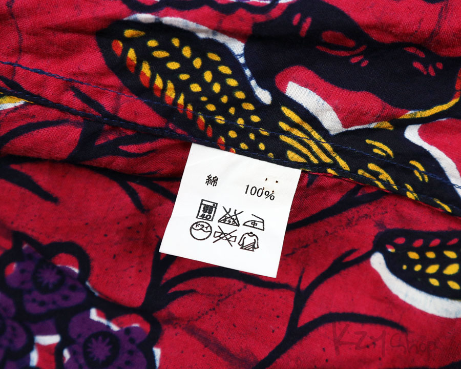 เสื้อฮาวายลายญี่ปุ่น Africa Textile ลาย นก ดอกซากุระ