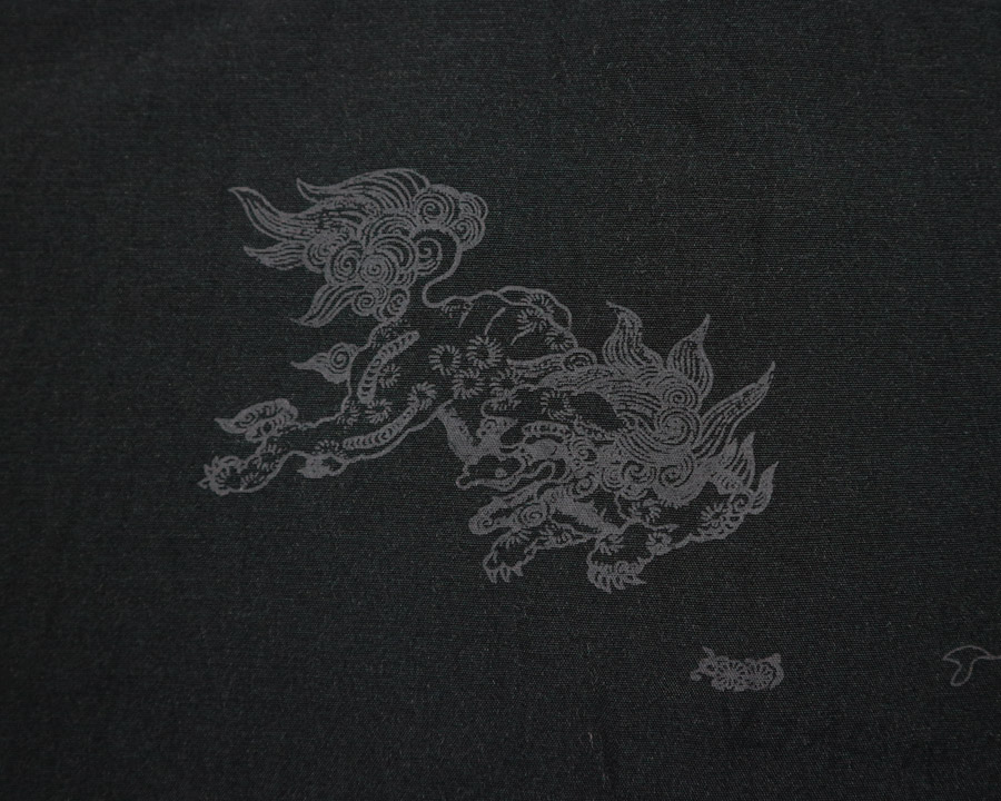 เสื้อฮาวายลายญี่ปุ่น Hill Crop - Raijin (Black)
