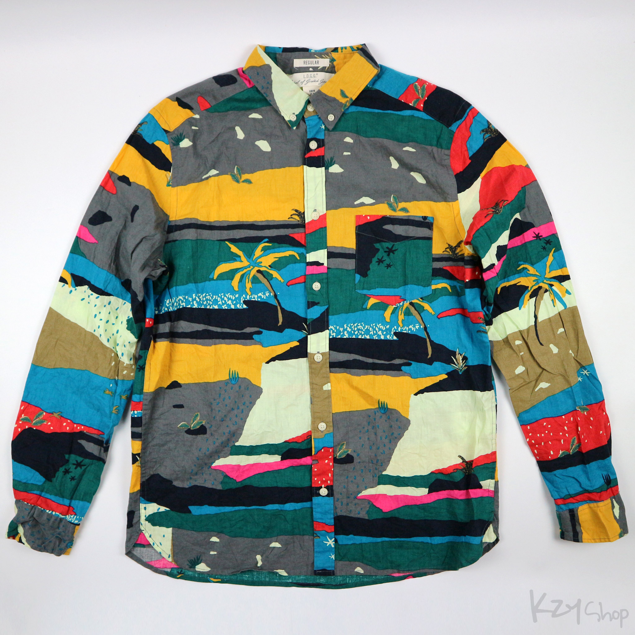 เสื้อฮาวายแขนยาว H&M