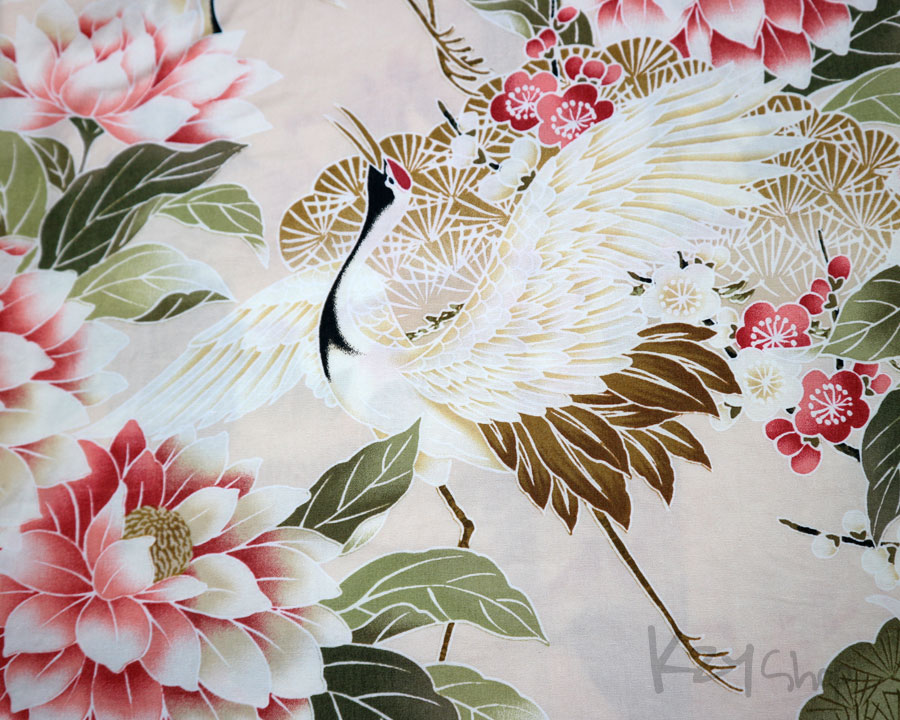  เสื้อฮาวายลายญี่ปุ่น TAKEO KIKUCHI ลาย นกกระเรียน