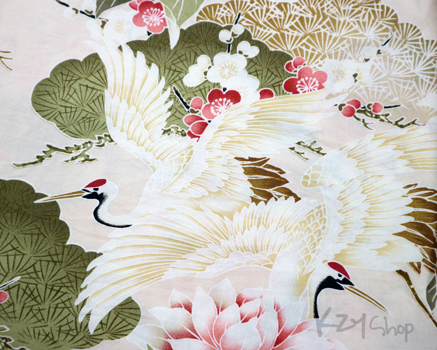  เสื้อฮาวายลายญี่ปุ่น TAKEO KIKUCHI ลาย นกกระเรียน