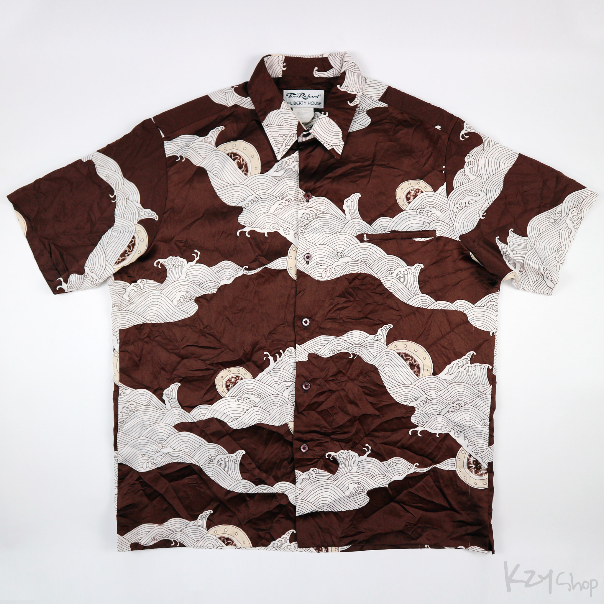 เสื้อฮาวายลายญี่ปุ่น Tori Richard FOR LIBERTY HOUSE