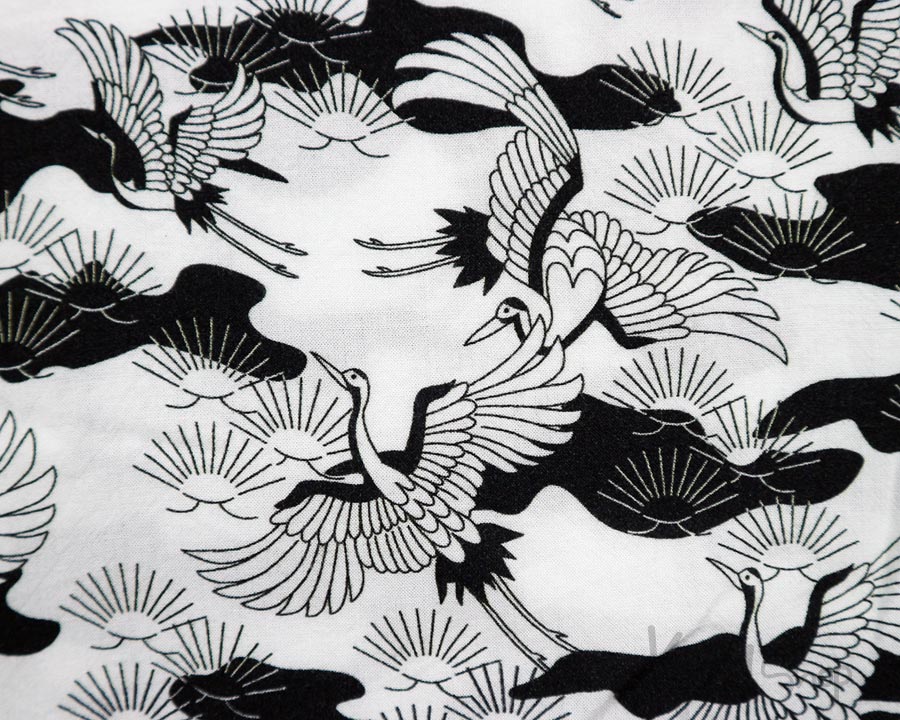  เสื้อฮาวายลายญี่ปุ่น J.LINDERBERG ลาย นกกระเรียน