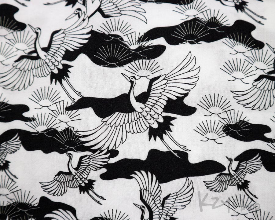  เสื้อฮาวายลายญี่ปุ่น J.LINDERBERG ลาย นกกระเรียน