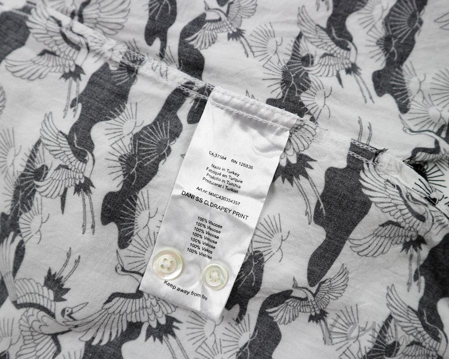  เสื้อฮาวายลายญี่ปุ่น J.LINDERBERG ลาย นกกระเรียน